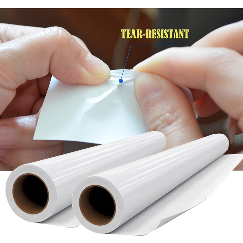 Papel sintético resistente al desgarro duradero para mascotas para imprimir impresión láser de doble cara blanca de papel impermeable