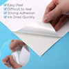  Hoja de papel de la etiqueta mate brillante autoadhesiva impermeable Pp imprimible para impresora láser de inyección de tinta papel adhesivo de etiqueta A4