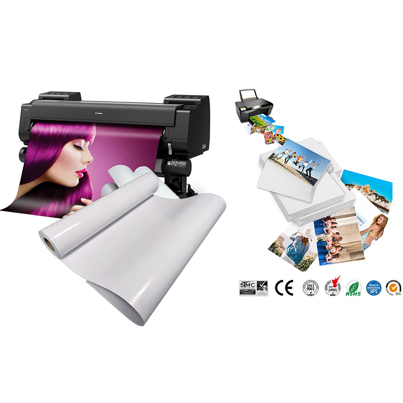 Papel fotográfico brillante A4 4r Rc de alta calidad para impresoras de gran formato